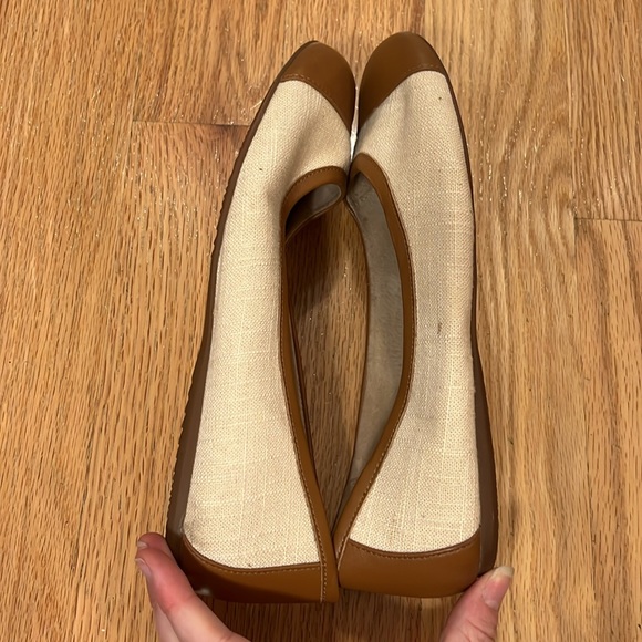 Softwalk Comfort Beige Flats - Picture 4 of 8